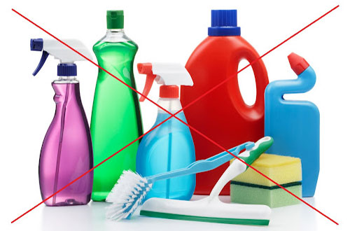 evita usar químicos de limpieza consejos de limpieza